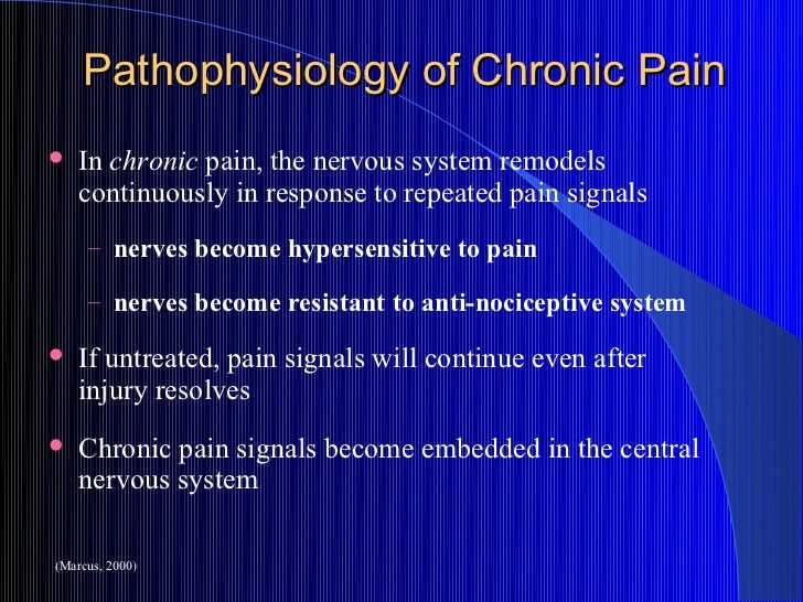 pathophysiology of chronic pain