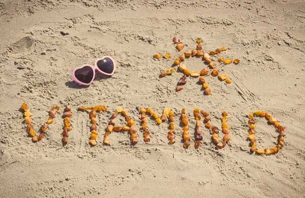 concept of vacation time and prevention of vitamin D deficiency