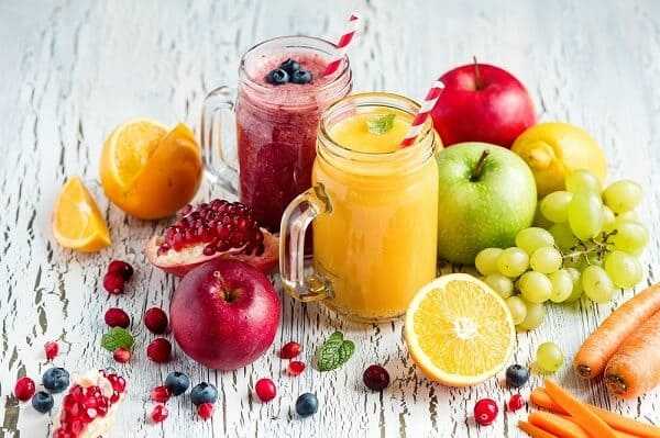homemade refreshing fruit beverage