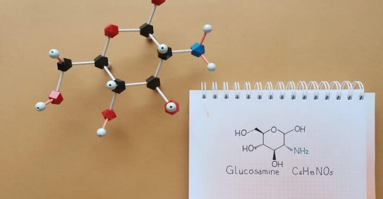 Glucosamine is an amino sugar, dietary supplement molecule; used in treatment of osteoarthritis