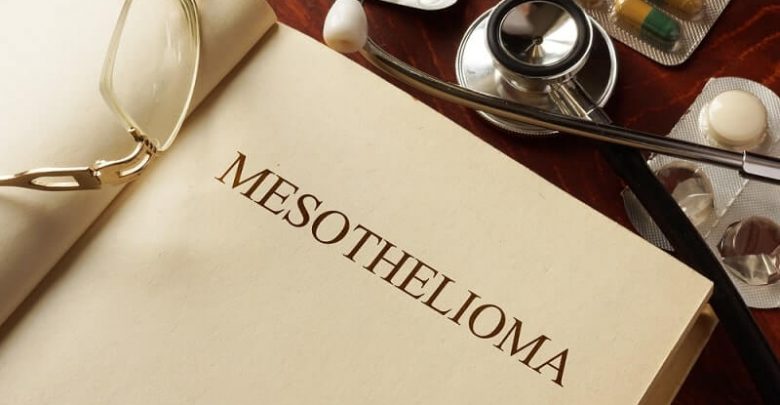 Book with diagnosis Mesothelioma